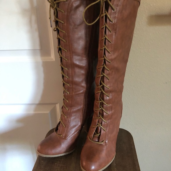 BAMBOO Shoes - Lace up boho boots